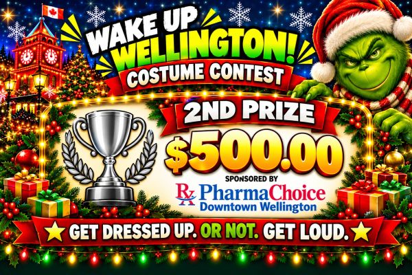 Wake Up Wellington Costume Contest with $500 second prize.