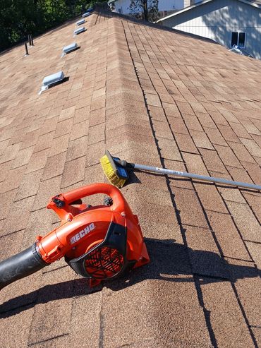 clean roof and gutters