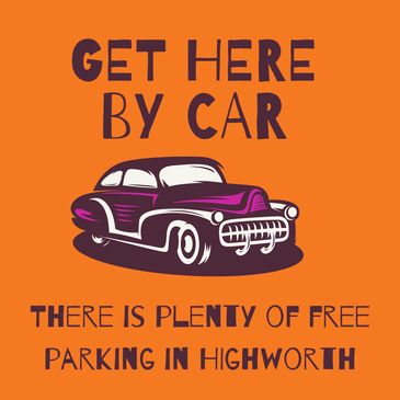 Get here by car, there is plenty of free parking in Highworth.