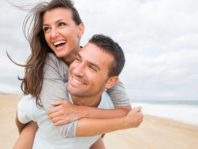 A couple near the beach