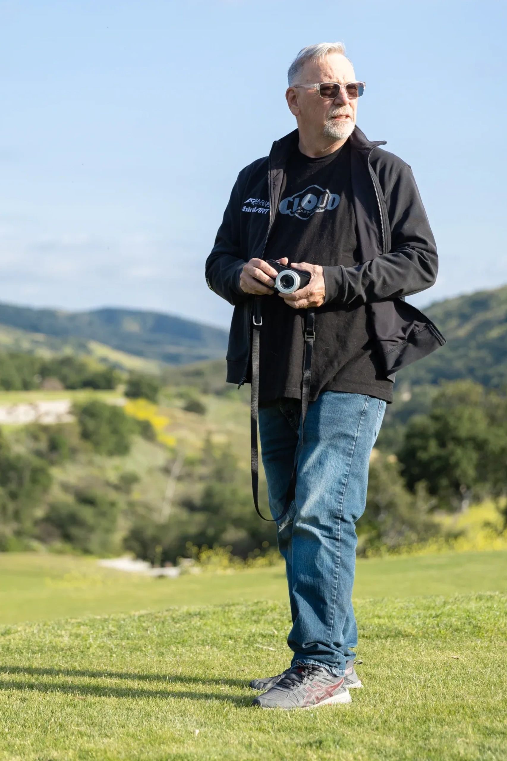 Mark Austin, candid portrait by fellow photographer Karen Wells