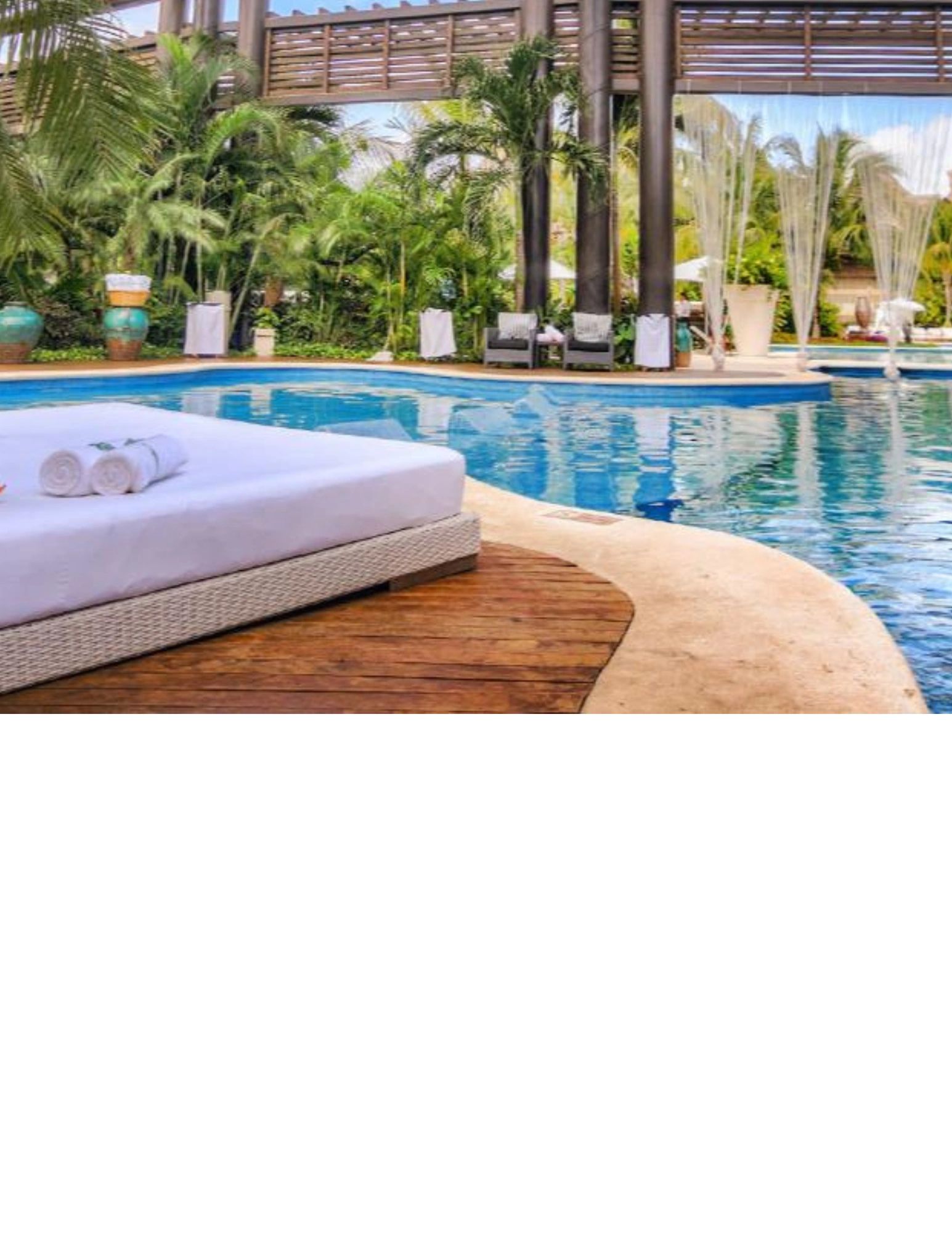 Pool side vacation