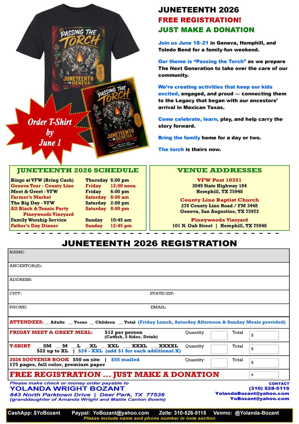 Juneteenth In Geneva 2026
"Passing The Torch"