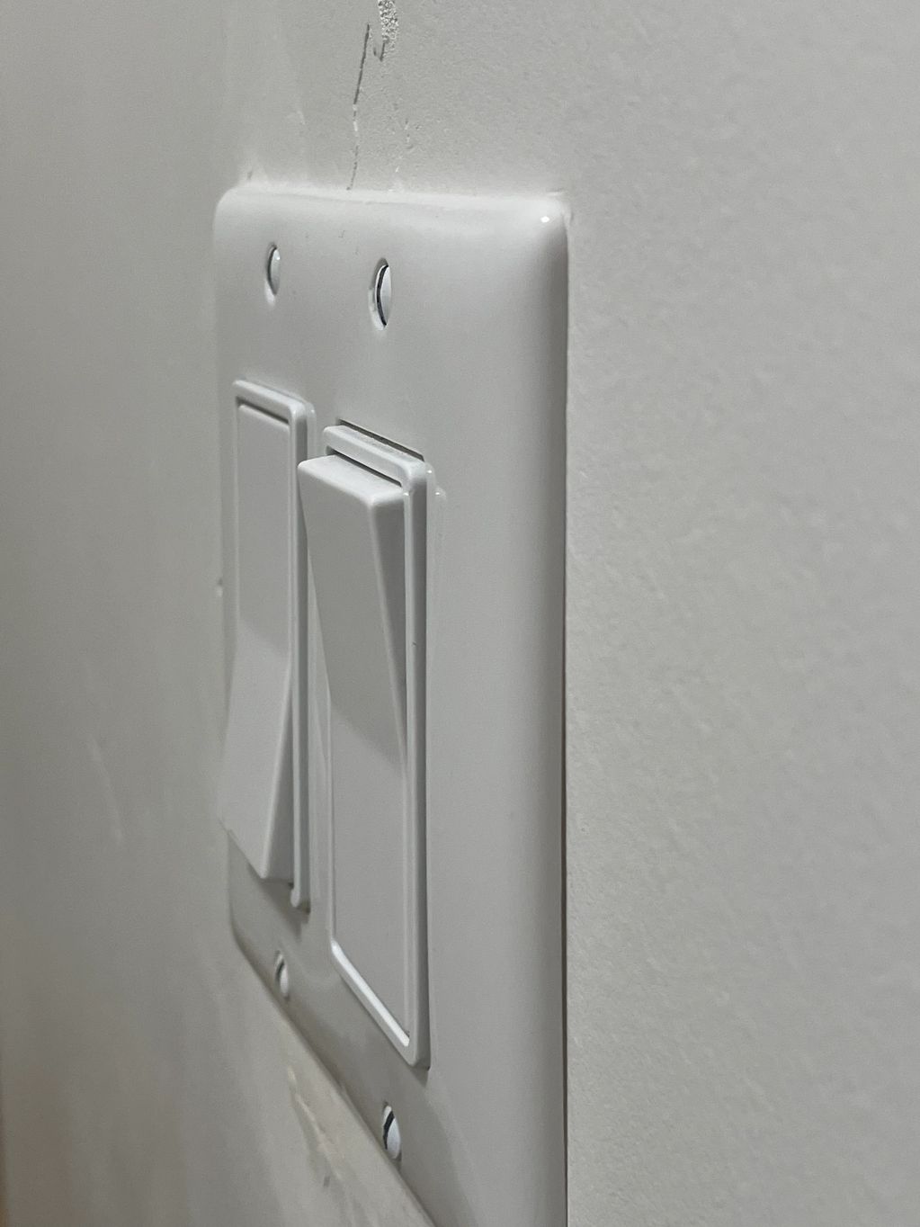 white switch, paddle switch, light switch,
