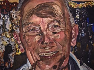 The Memory Shone In His Face  27"x35"