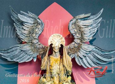 Image by Rich Gill (Rich AMeN Gill), LACMA, Guillermo Del Toro Exhibit, Angel of Death, Hellboy