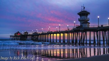 Image by Rich Gill ( Rich AMeN Gill ), Southern California Piers at Dusk, Piers at Night