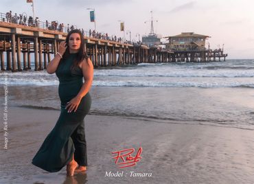 Image 02 by Rich Gill (Rich AMeN Gill), Model, Piers, Santa Monica, Sunset, Tamara, Beach