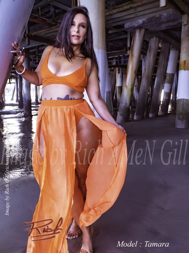 Image 06 by Rich Gill (Rich AMeN Gill), Model, Piers, Santa Monica, Sunset, Tamara, Beach