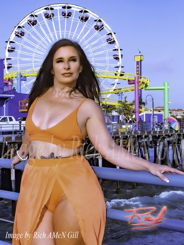 Image 11 by Rich Gill (Rich AMeN Gill), Model, Piers, Santa Monica, Sunset, Tamara, Beach