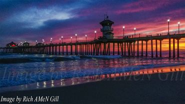 Image by Rich Gill ( Rich AMeN Gill ), Southern California Piers at Dusk, SoCal Piers after Dark