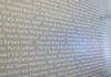 St. Cloud Library Donor Wall with donor names and quotes from patrons
