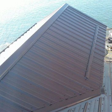 metal roofing on Lake Erie