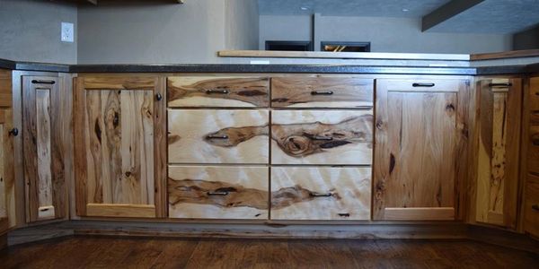 Grain Matched Cabinet Drawer Fronts
