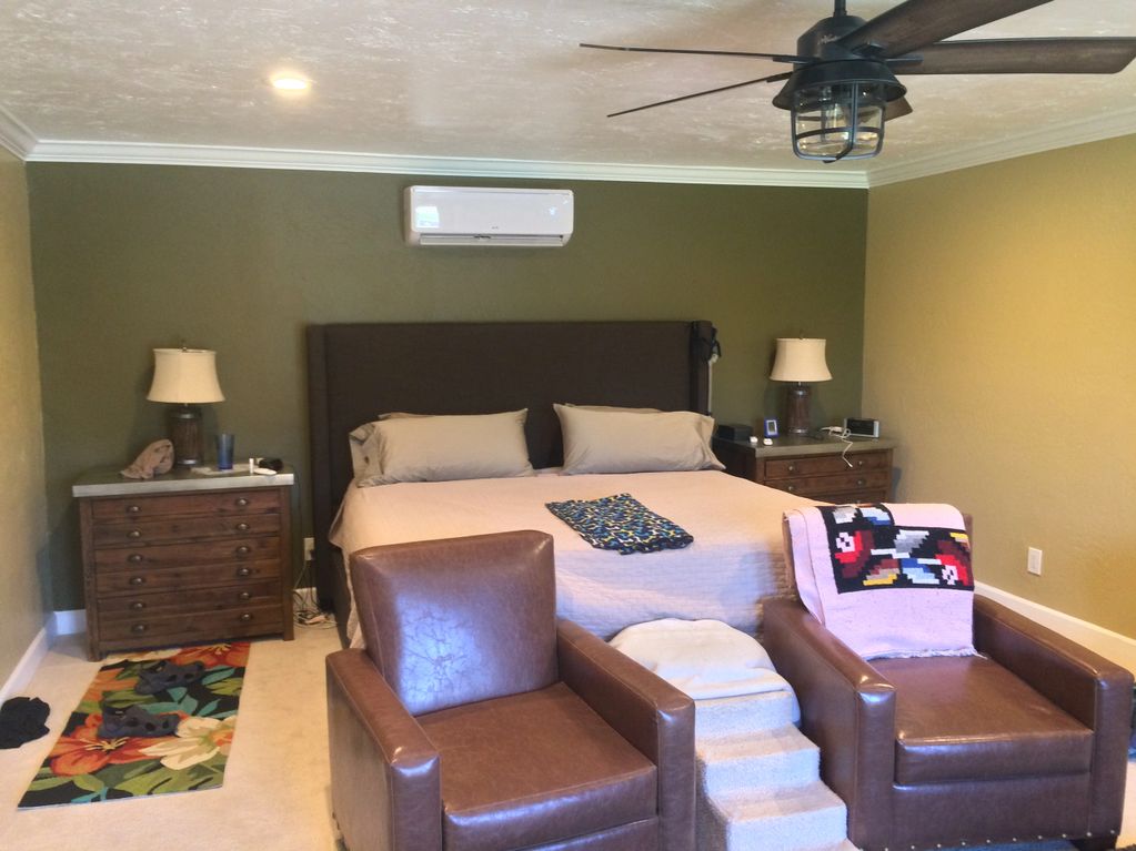 Mini split in master bedroom