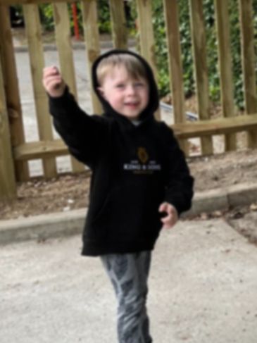 Child wearing King & Sons Jumper