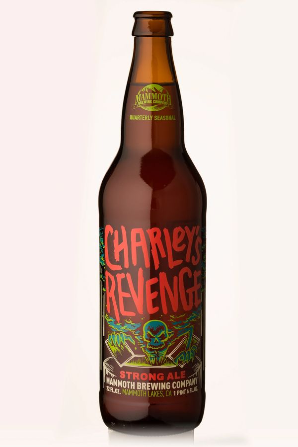 Charley's Revenge: rough, horror-movie lettering in red with a green and teal ghostly skeleton.