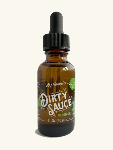 Rosemary Dirty Sauce on a clean, cream-colored background.