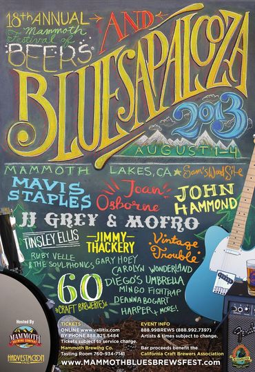 Poster drawn on chalkboard, with instruments and wood chips in the foreground.