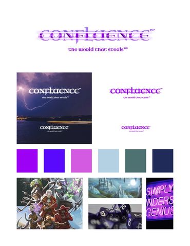 Logos, palette, and inspiration images.