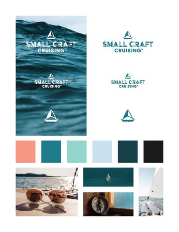 Logos, palette, and inspiration images.