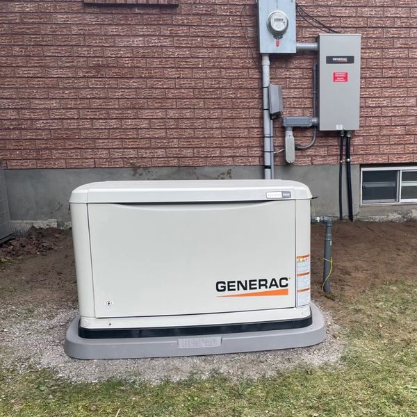 Generac backup generator installation Ottawa home