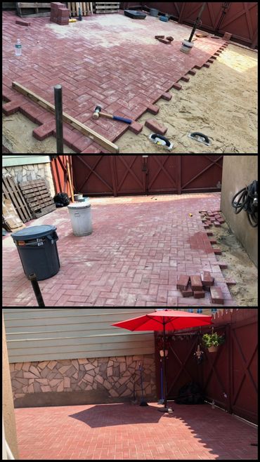 Patio installation