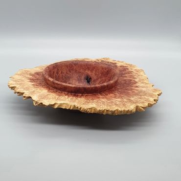 Edged Winged Red Mallee Burr Bowl