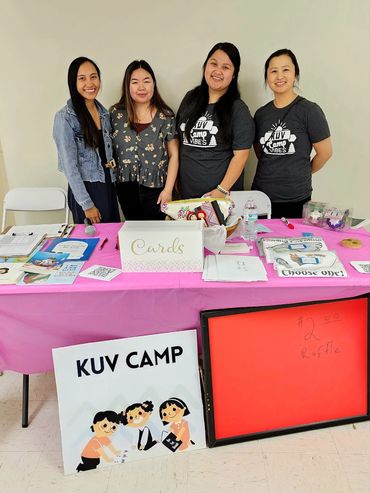 Our volunteers Lisa, Brittany, and Kalia with our partner Elizabeth!
