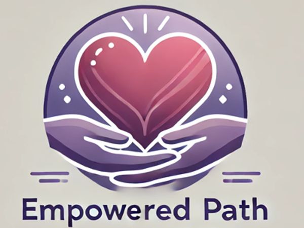 A heart held by two hands with 'Empowered Path' text.