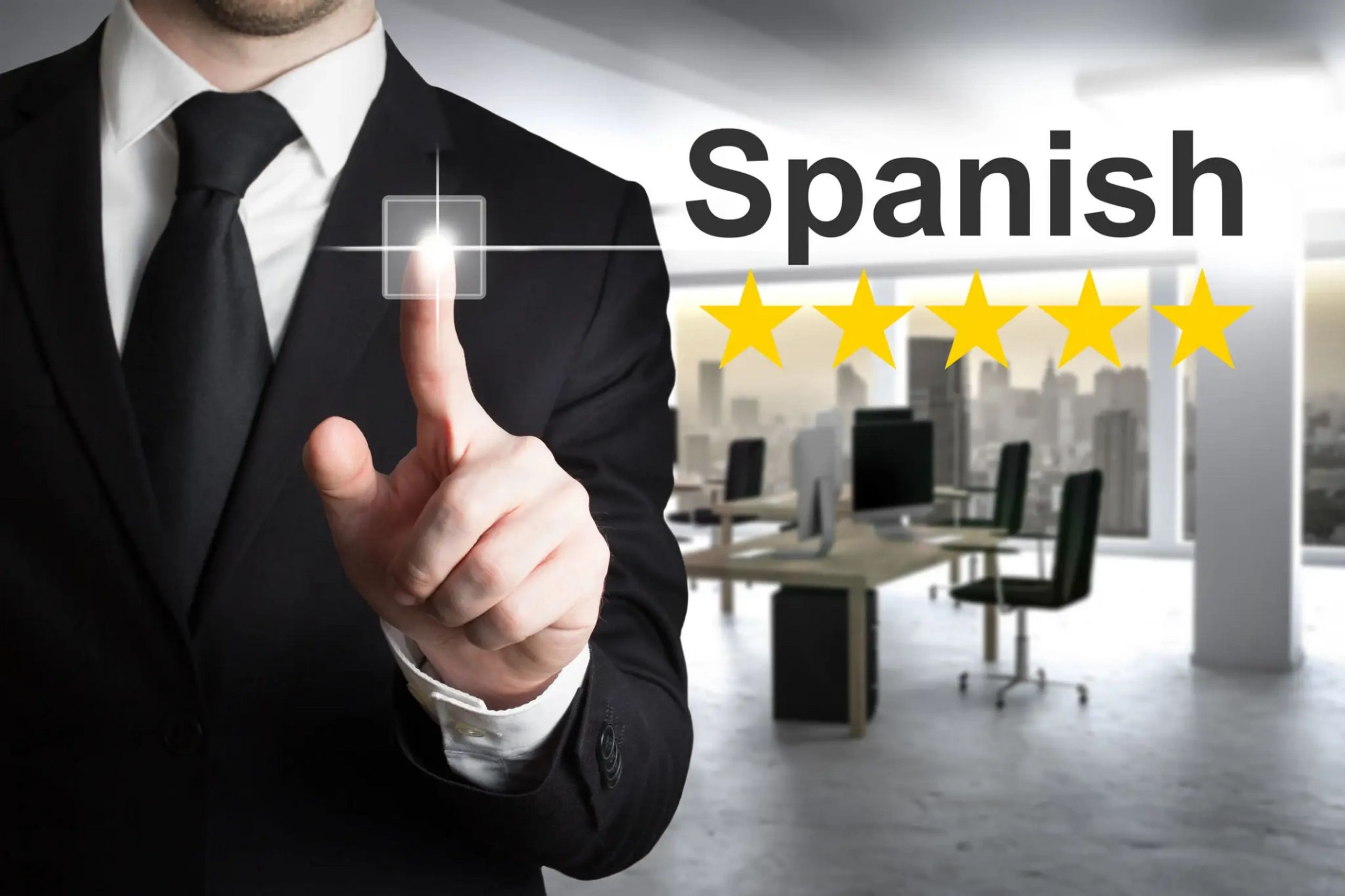 Five-star Spanish professional in conference room