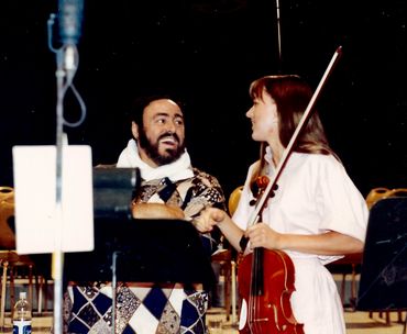 Desiree Elsevier and Luciano Pavarotti