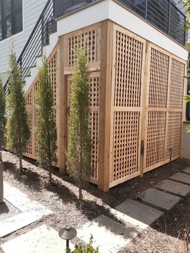 Under Deck Enclosure in Cedar