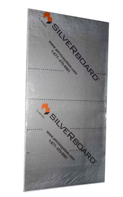 1″ Silverboard rigid insulation plus other thickness combined with siding installations in Toronto.