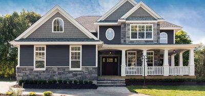 Gentek Sequoia Select vinyl siding installed on a residential home exterior