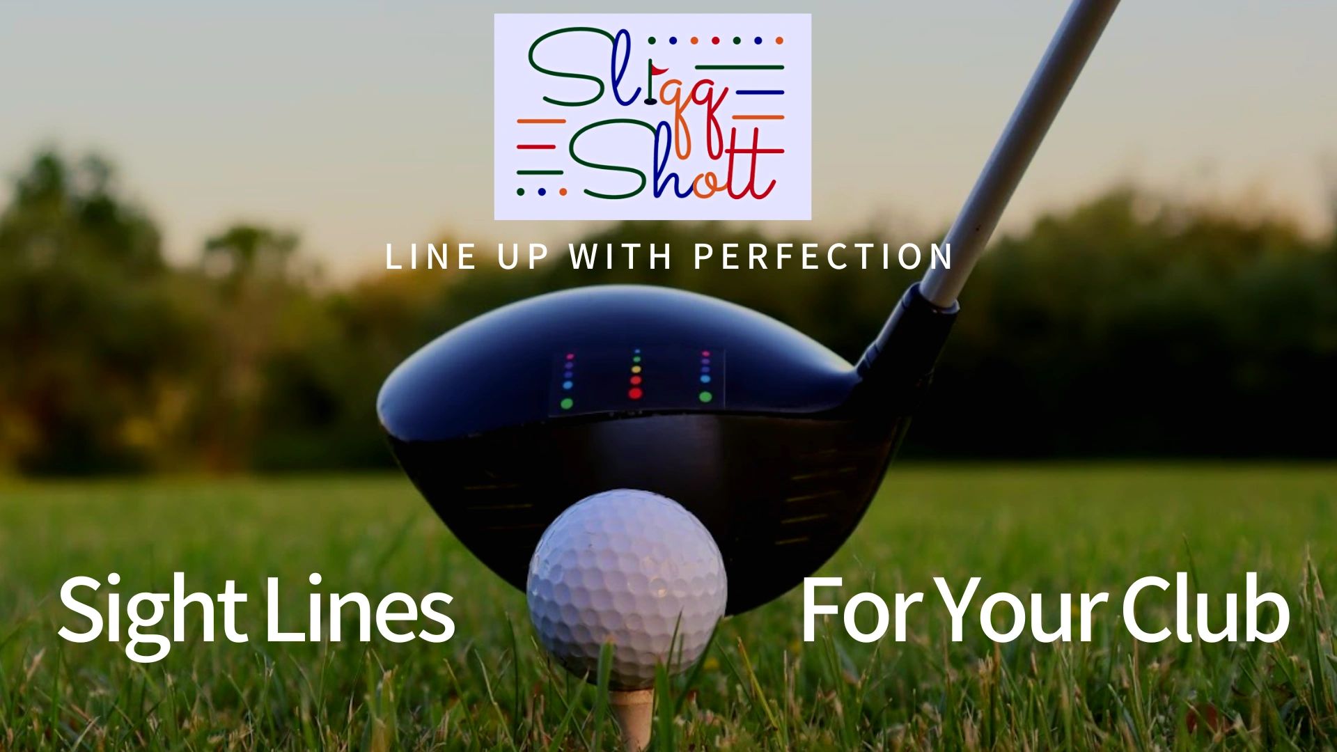 Golf improvement tool sightline accuracy consistency putting driving hitting golf ball golf clubs