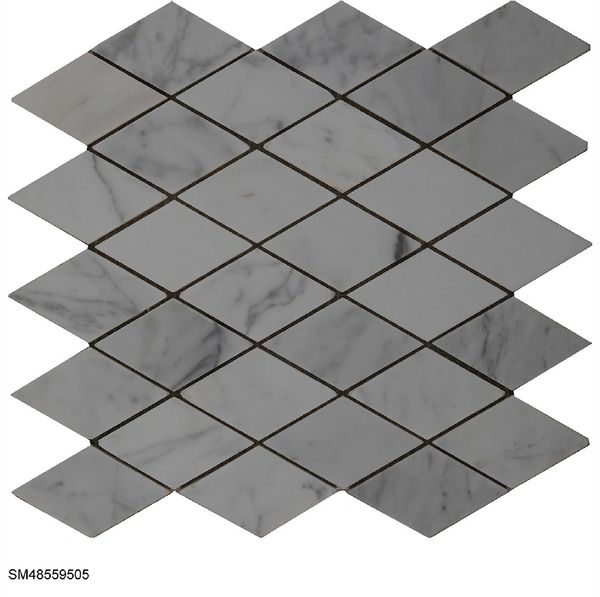 White marble mosaic tile