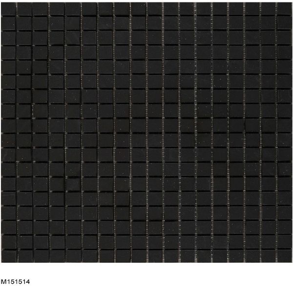 black mosaic tile