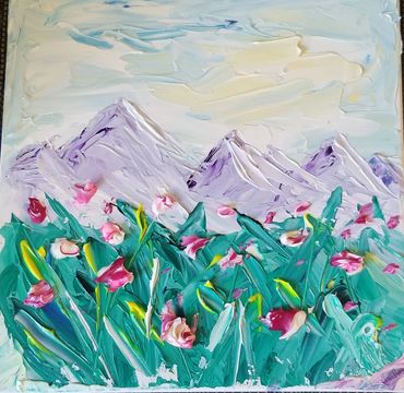 Abstract Flower Fields