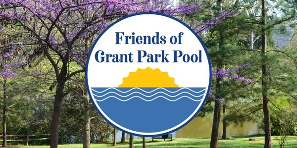 Grant Park lake + Friends of Grant Park Pool logo