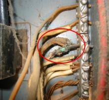 Electrical problem caught by commercial property inspectors in Northern Ohio