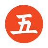 A logo with Chinese work written on that in white color 