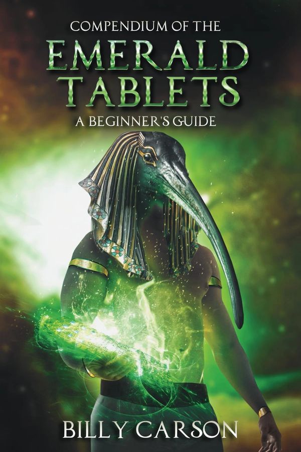 Book cover featuring an Egyptian deity with a long beak and glowing green energy.