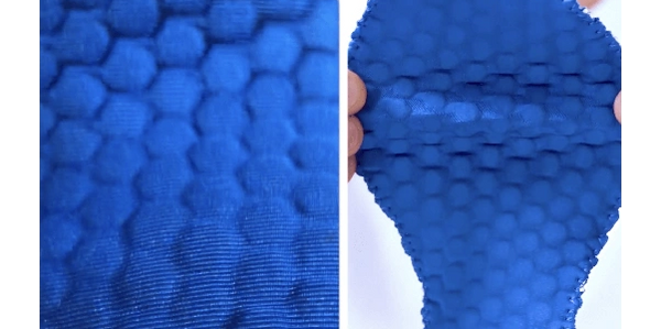 A close up of the flexibility of a midsole
