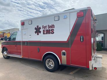 Fort Smith EMS Ambulance Remount Refurbishment Medwerks Remount Pinnacle Emergency Vehicles
