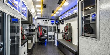 Interior of a Braun Ambulance Chief XL Pinnacle Emergency Vehicles