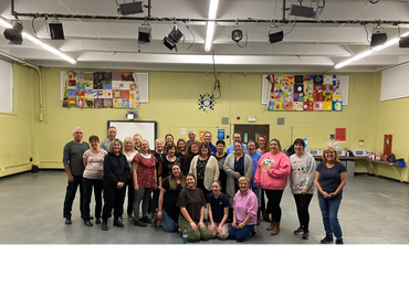 Groupe de Gemme Danser pendant notre dernier cours de la session