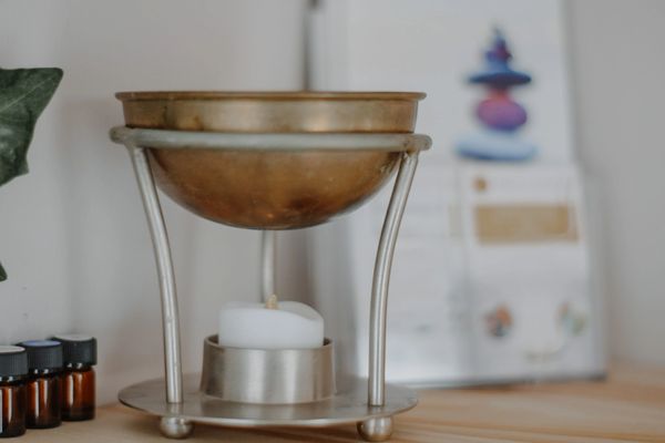 Oil burner in Rebecca's therapy room