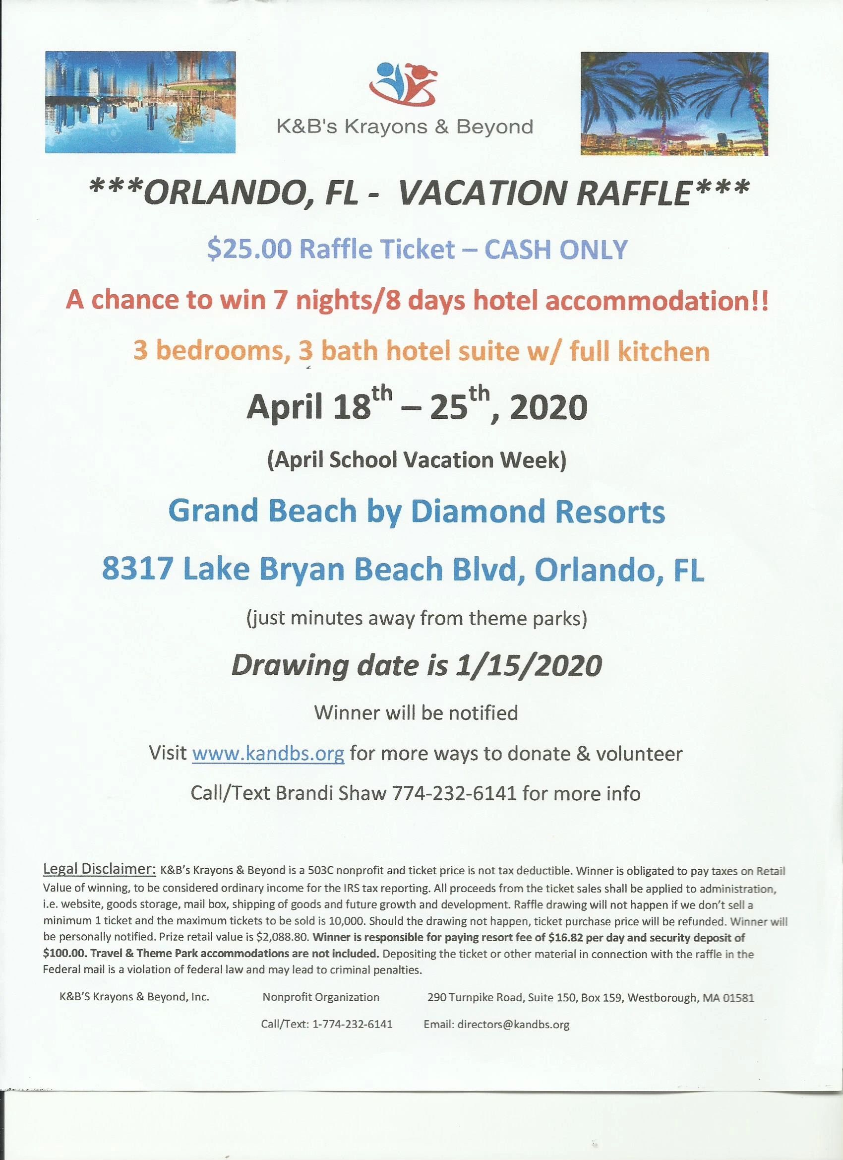 Fundraising Events K&B's Krayons and Beyond, Inc.