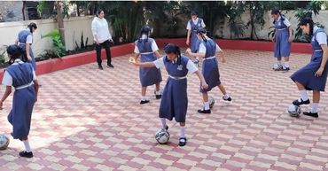 Football Training in Gurukul School in Pune